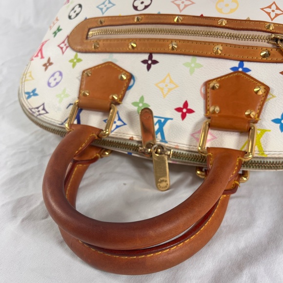 LOUIS VUITTON Authentic Monogram Multicolor White Base Alma Made in USA M92647 - Picture 8 of 17
